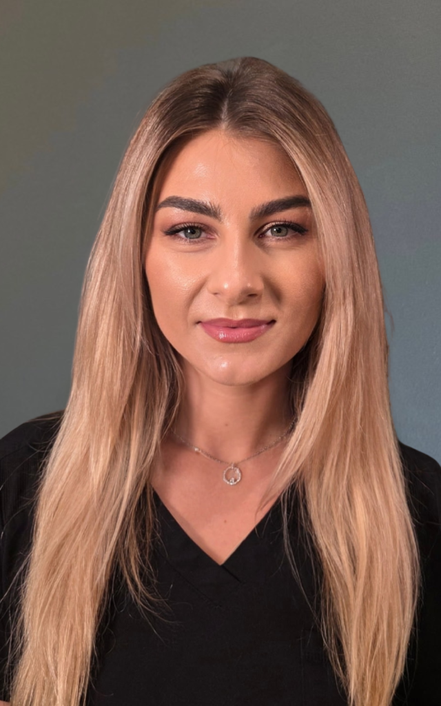 Lidia, medical esthetician at Grant & Dunne Styling Bar in South Barrington, Illinois.